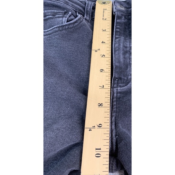 We The Free Jeans Womens Size 29 Waist 26  Raw Hem Skinny Black Denim - Picture 3 of 9